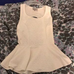 White, flowy summer top